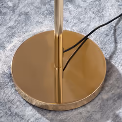 HOMCOM Modern Floor Lamp w/ K9 Crystal Shade, 5 Light, for Living Room, Gold - Additional view 7