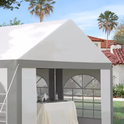 Outsunny 6 x 4m Party Tent, Marquee Gazebo with Sides, Windows and Double Doors - Additional view 6