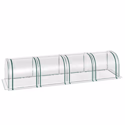 Outsunny Tunnel Greenhouse Steel Frame for Garden w/ Zipper Doors - Additional view 8