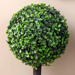 HOMCOM Set of 2 Potted Artificial Plants Boxwood Ball Trees Indoor Outdoor, 60cm - Additional view 6