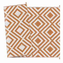 Outsunny Reversible Waterproof Outdoor Rug W/ Carry Bag, 182 x 274 cm, Brown - Additional view 7