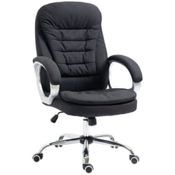 Vinsetto Ergonomic Office Chair Adjustable Height Swivel Wheels, Black