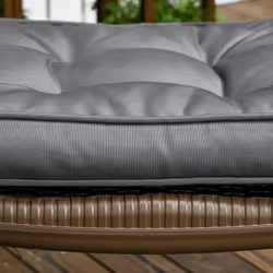 Outsunny 42 x 42cm Replacement Garden Seat Cushion Pad with Ties, Grey - Additional view 7