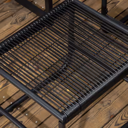 Outsunny Rattan Dining Set, Garden Table & Chair Sets w/ Space-saving Design - Additional view 6