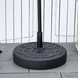 Outsunny Garden Umbrella Base Water or Sand Filled Weight with Built-In Handle