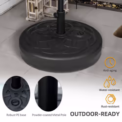 Outsunny Garden Umbrella Base Water or Sand Filled Weight with Built-In Handle - Additional view 6