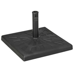 Outsunny 19kg Square Resin Garden Parasol Base for Poles 32mm, 38mm, 48mm