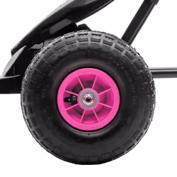 HOMCOM Children Pedal Go Kart w/ Adjustable Seat, Rubber Wheels, Brake - Pink - Additional view 7