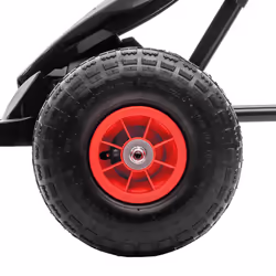 HOMCOM Children Pedal Go Kart w/ Adjustable Seat, Rubber Wheels, Brake - Red - Additional view 7