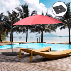 Outsunny Umbrella Weights for Offset Parasols, 110kg Sand or 70kg Water Filled