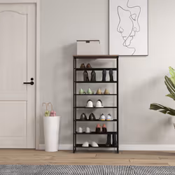 HOMCOM Shoe Rack, 8-tier Shoe Storage Shelf for 21-24 Pair Shoes for Entryway - Additional view 8