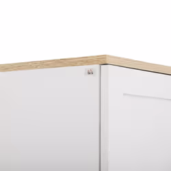 HOMCOM Modern Kitchen Cupboard Storage Cabinet with 4 Shelves, White - Additional view 6
