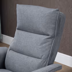 HOMCOM Swivel Recliner Chair w/Footstool Massage Points Remote Control Grey - Additional view 6