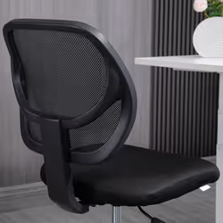 Vinsetto Draughtsman Chair Tall Office Chair w/ Adjustable Footrest Ring Black - Additional view 8
