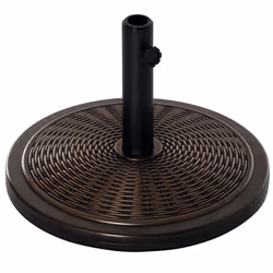 Outsunny 13kg Cement Parasol Base Stand Fits 35mm/38mm/48mm Poles, Black - Additional view 8