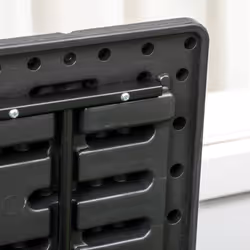 Outsunny 336 Litre Rolling Outdoor Garden Storage Box, Plastic Container, Black - Additional view 6