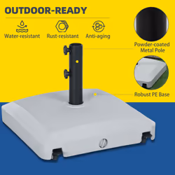 Outsunny Water or Sand Filled Outdoor Market Umbrella Base Stand - Additional view 5
