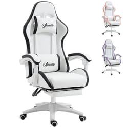 Vinsetto Racing Style Gaming Chair with Reclining Function Footrest, Black