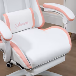 Vinsetto Racing Style Gaming Chair with Reclining Function Footrest, Pink - Additional view 8