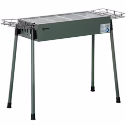 Outsunny Portable Charcoal Barbecue Grill with Seasoning Baskets and Hooks - Additional view 6