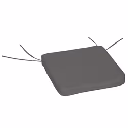 Outsunny Set of 6 Chair Cushion Seat Pads Dining Chair w/ Straps Outdoor Grey - Additional view 7