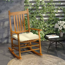 Outsunny Set of 6 Chair Cushion Seat Pads Dining Chair w/ Straps Indoor Outdoor