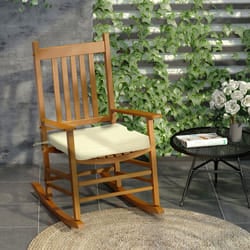 Outsunny Set of 6 Chair Cushion Seat Pads Dining Chair w/ Straps Indoor Outdoor