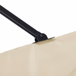 Outsunny Square Cantilever Roma Parasol, 360-Degree Rotation, Cream White - Additional view 7