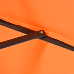 Outsunny 2m Parasol Patio Umbrella, Outdoor Sun Shade with 6 Ribs Orange - Additional view 7