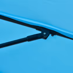 Outsunny 2.6M Patio Umbrella Outdoor Sunshade Canopy w/ Tilt and Crank Blue - Additional view 8