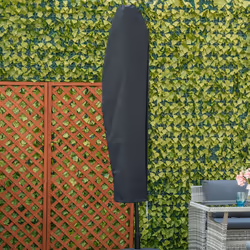 Outsunny Parasol Cover, Patio Cantilever Cover, Banana Umbrella Protector Grey