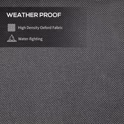 Outsunny Parasol Cover, Patio Cantilever Cover, Banana Umbrella Protector Grey
