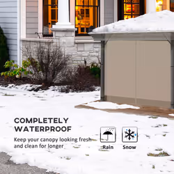 Outsunny 3 x 3 (m) Gazebo Protective Cover, Waterproof Cover for Canopy, Tent
