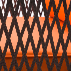 Outsunny 3 Pieces Rattan Bistro Set with Tempered Glass Table Orange - Additional view 6