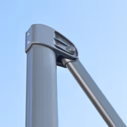 Outsunny 3 x 3(m) Cantilever Parasol Garden Umbrella with Cross Base Grey - Additional view 8