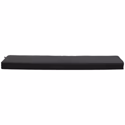 Outsunny 2-Seater Bench Cushion Polyester Cover Seat Pad Replacement Black - Additional view 5