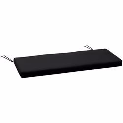 Outsunny 2-Seater Bench Cushion Polyester Cover Seat Pad Replacement Black - Additional view 8