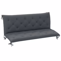 Outsunny 3 Seater Garden Bench Cushion Outdoor Seat Pad with Ties Dark Grey - Additional view 8