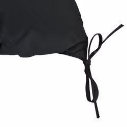 Outsunny 2 Seater Garden Bench Cushion Outdoor Seat Pad with Ties Black - Additional view 7