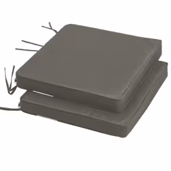 Outsunny 45 x 45cm Replacement Garden Seat Cushion Pad with Ties, Dark Grey - Additional view 5