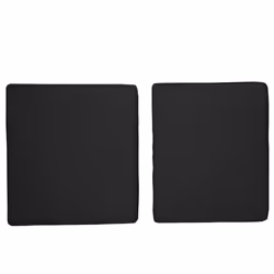 Outsunny 2 Pieces Seat Cushion and Back Pad Set for Rattan Furniture Black - Additional view 5