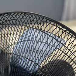 HOMCOM 18" Pedestal Fan with Water Mist Spray Standing Fan, 2.8L Tank Black - Additional view 8