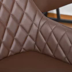 HOMCOM Set Of 2 Retro PU Leather Bar Chairs Set Stylish w/ Footrest Metal Frame - Additional view 6