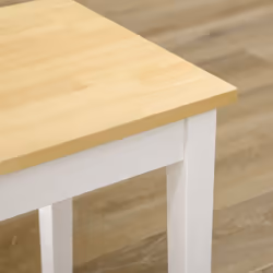 HOMCOM Wood Dining Bench Wooden Bench for 2 People, White - Additional view 7