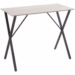 HOMCOM 120 cm Rectangular Breakfast Bar Table for 4 People, Steel Legs, White