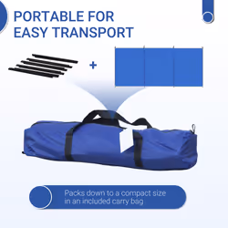 Outsunny Camping Windbreak Portable Wind Blocker Privacy Wall, 4.5m x 1.5m - Additional view 4