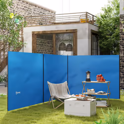Outsunny Camping Windbreak Portable Wind Blocker Privacy Wall, 540cm x 150cm