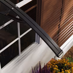 Outsunny Outdoor Window Door Canopy with Awning Porch UV Water Cover Brown - Additional view 8
