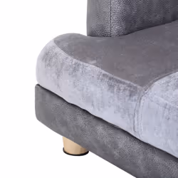 PawHut Dog Sofa Pet Lounge Bed w/ Anti-slip Legs for Small-Sized Dogs - Grey - Additional view 6