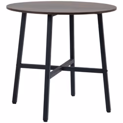 HOMCOM 80cm Round Kitchen Table, Dining Table for Small Spaces, Steel Leg - Additional view 8